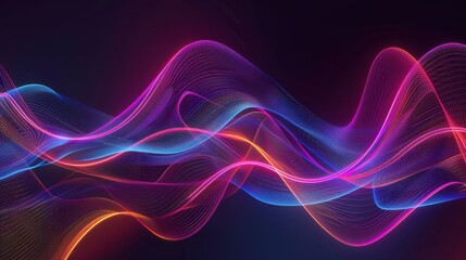 Colorful Abstract Wave Patterns for Creative Projects