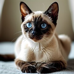 Mystical Blue Eyes: The Siamese Charm.