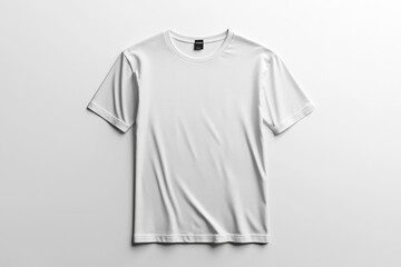 Naklejka premium White Tshirt Mockup Isolated created with Generative AI