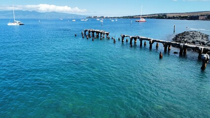 Old broken down pier