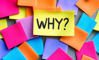 why message post-it note. question mark symbol. Business. Ask Symbol. Inquiry and Curiosity.