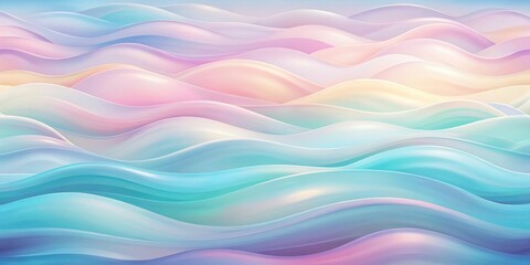 Obraz premium Soft Pastel Waves Abstract Background for Calming Designs and Artistic Projects