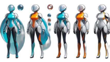 3D people standing on the crowd