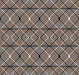 Seamless geometric mosaic pattern, mirroring design.