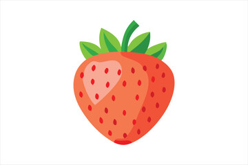 Fototapeta premium , Cute Strawberry vector art illustration