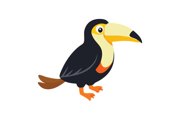 cute toucans bird vector art illustration 
