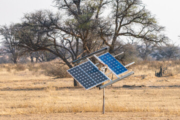 Photovoltaic system in Kgalagadi Transfrontier Park, South Africa