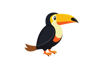 cute toucans bird vector art illustration 
