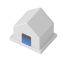 Home sign isometric style