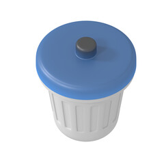 Delete trash sign isometric style