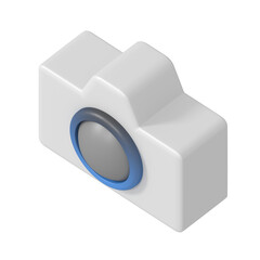 Camera device sign isometric style