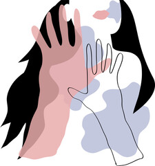 domestic violence for design concepts for banners, posters and other