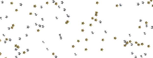 XMAS Stars - Festive christmas card. Isolated illustration white background. -