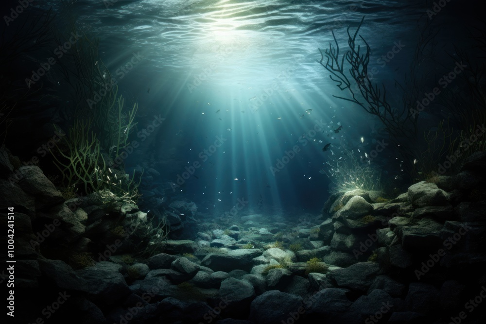 Wall mural Beautiful underwater outdoors nature fish.