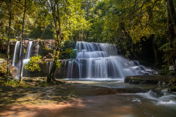 Obraz premium Pang Sida Waterfall at pangsida national park ,sakaeo province Thailand.