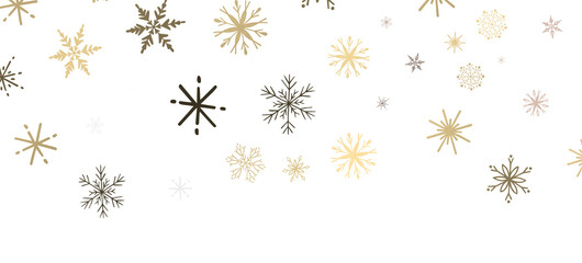 Snowflakes - Christmas Card - Snowflakes Of Paper In Frame