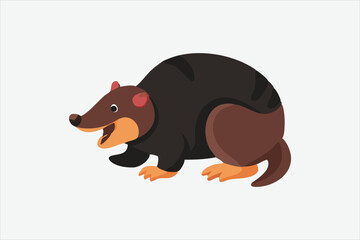  Cute Mole vector art illustration