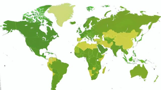 green world map illustration