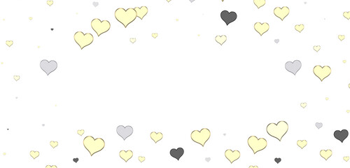  Falling love heart confetti 3d illustration