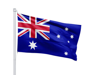 Australia national flag on white background.