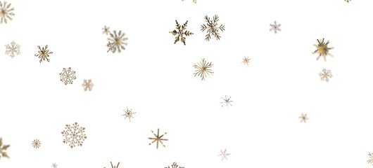 Snowflakes - Christmas Card - Snowflakes Of Paper In Frame