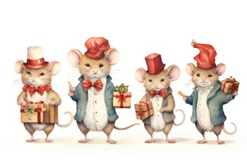 Naklejka premium Rat mammal animal rodent.