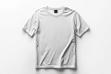 Fototapeta premium White Tshirt Mockup Isolated created with Generative AI