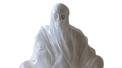 Mysterious Figure Shrouded in White Cloth