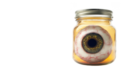 Jar with Eyeball: Unique Curiosity
