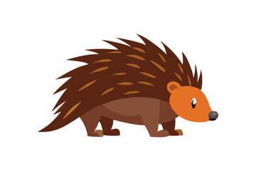  cute Porcupine vector art illustration