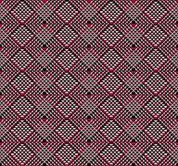 Seamless geometric mosaic pattern, mirroring design.