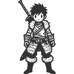 Emotional Struggles Vintage Illustration Vector