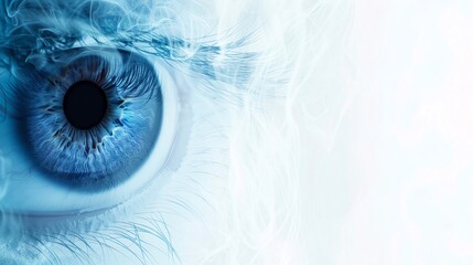 Ophthalmology, border, background wallpaper, blank in the middle, minimalism, negative space, used for postcard template