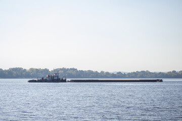Fototapeta premium ship on the river