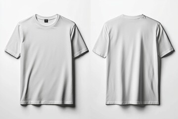 White Tshirt Mockup Isolated created with Generative AI