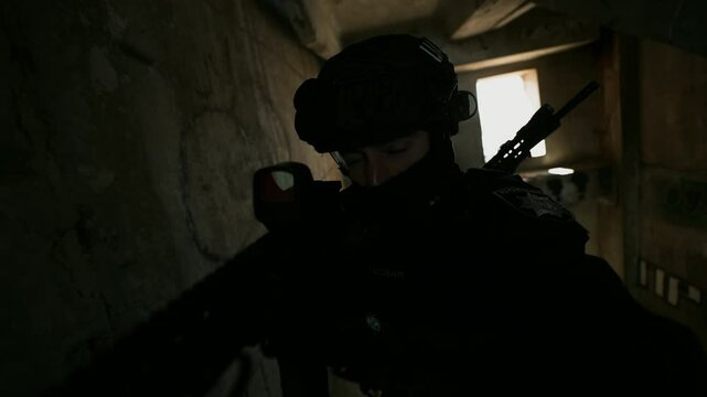 Special Forces Soldier in Tactical Operation