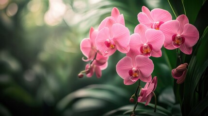 Delicate Pink Orchid Blossoms
