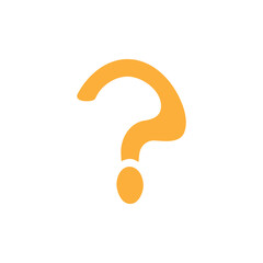 Question symbol icon logo design template isolated illustration