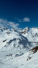 landscape during winter in formazza valley