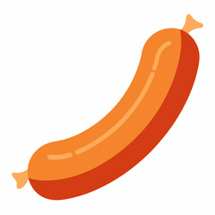 vector illustration of sausage