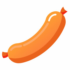 vector illustration of sausage