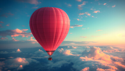 Fototapeta premium hot air balloon in the sky