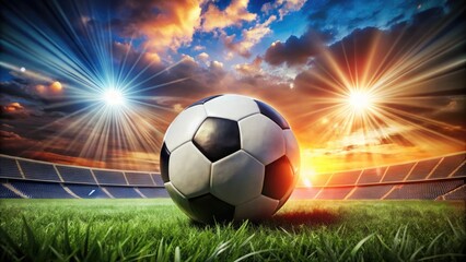 Obraz premium Dynamic and Colorful Soccer Backgrounds for Sports Themes, Websites, and Creative Projects
