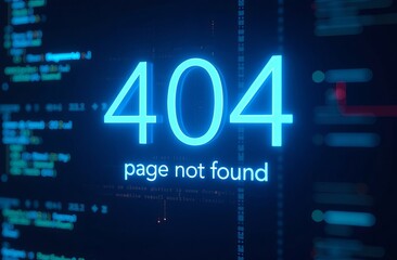 Error page 404 background concept