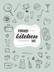 kitchen vector set