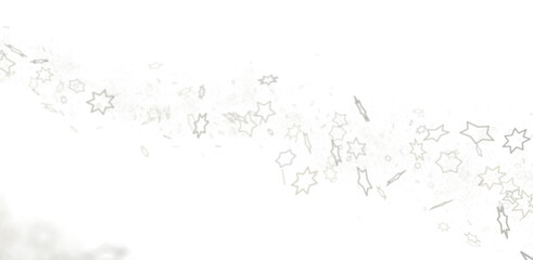 Holiday golden decoration, glitter frame isolated -