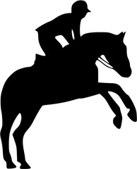 equestrian sport silhouette
