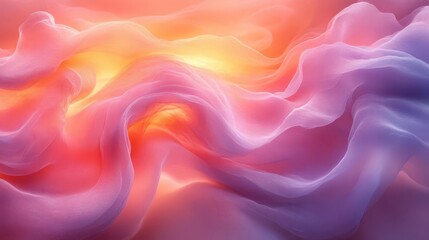 Fototapeta premium peach hues blend gracefully into a soft gradient background creating a warm atmosphere with a pastel aesthetic perfect for wallpapers or design templates