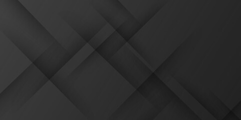 Obraz premium Luxury abstract black grey business and technology concept Modern background. Abstract geometric, black background with diagonal stripes. Vector black grey abstract, science, futuristic, web template.