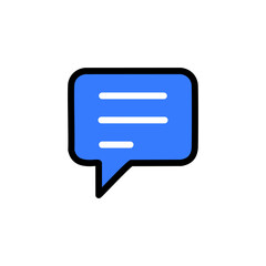 Chat icon. Speech bubble icon. Talk symbol. Vector illustration.